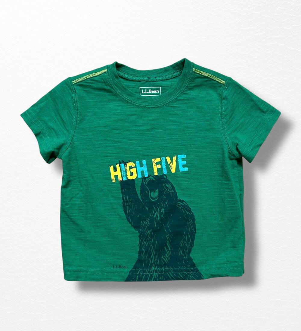 LL Bean High Five Bear Tee, 6-12 Months